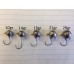 DLT FIRE-BALL JIG HEAD  GRIS | 3 PIEZAS