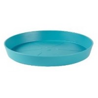 Elho loft saucer round 24cm aqua blue